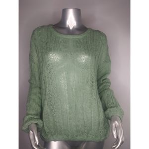 Free people angel fresh mint combo sweater